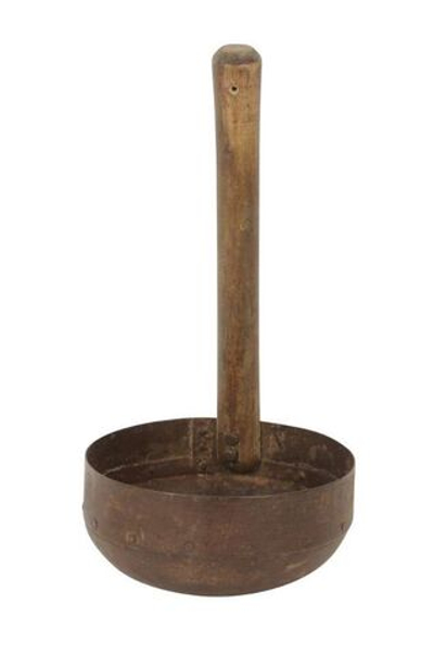 Кашпо декоративное "Половник" 21x44см Металл,Дерево