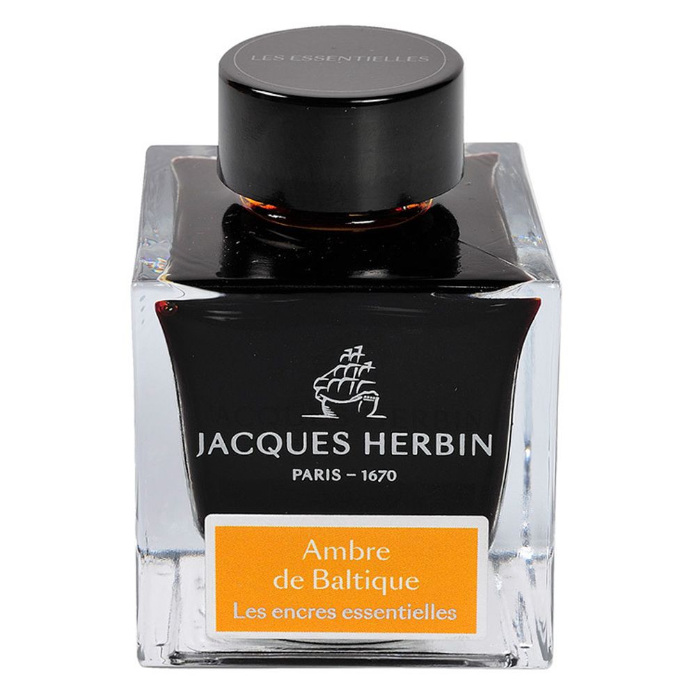Чернила во флаконе Herbin Prestige 50 мл Ambre de Baltique желто-коричневые (13141JT)