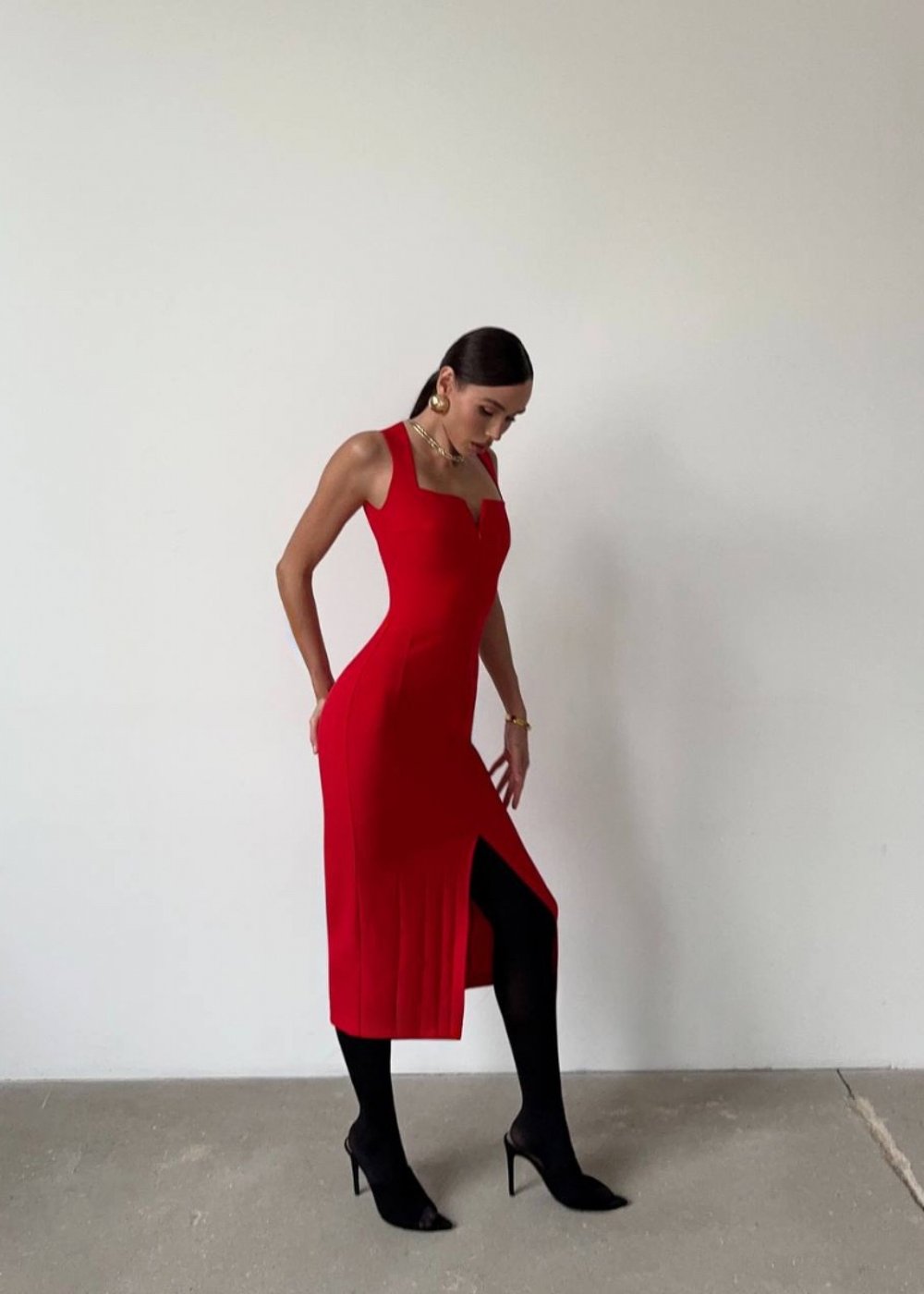 Платье Синди, Красный