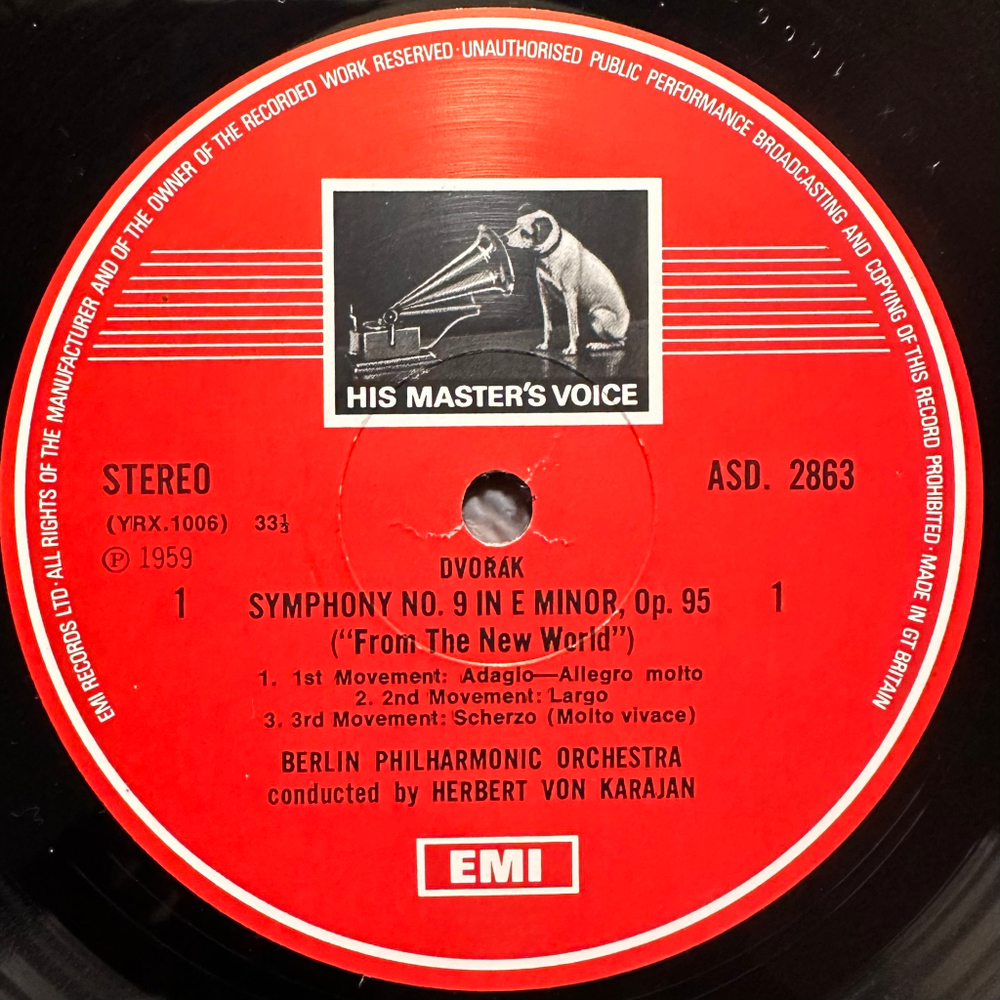 Дворжак - Из нового света / Сметана - Влтава (Англия 1973г.)