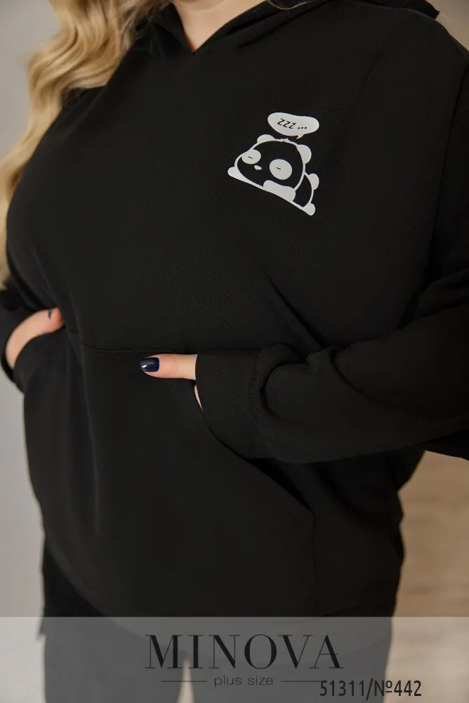 Худи 442-черный Minova
