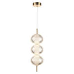 6577/18L LEDIO LN24 золото/прозрачный/металл/пластик Подвес LED 18W 220V CAPRICE