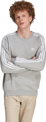 Толстовка Adidas 3-STRIPES CREW серый