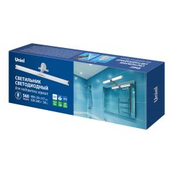 ULT-F37-8W-4500K IP44 CHROME Светодиодный светильник для подсветки мебели и зеркал ванной комнаты. Хром. ТМ Uniel