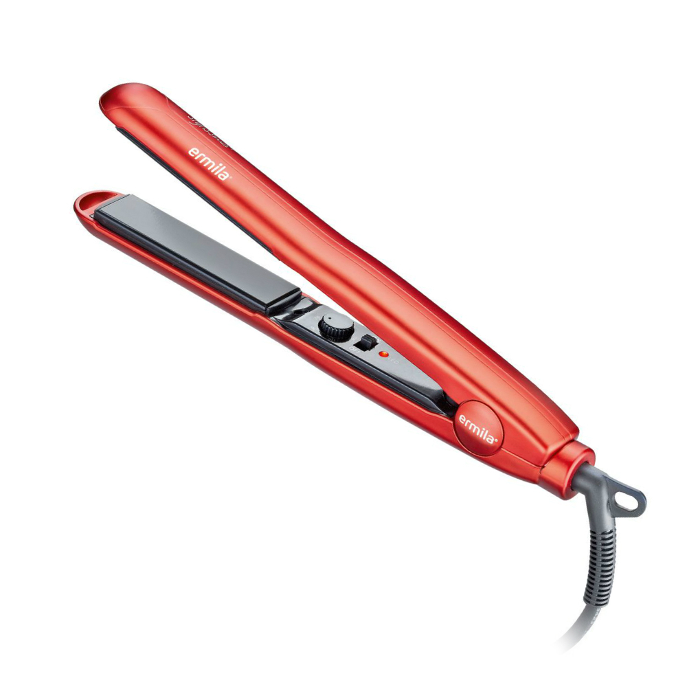 Щипцы-выпрямители Ermila красные керамика с термор. 24х90 46Вт