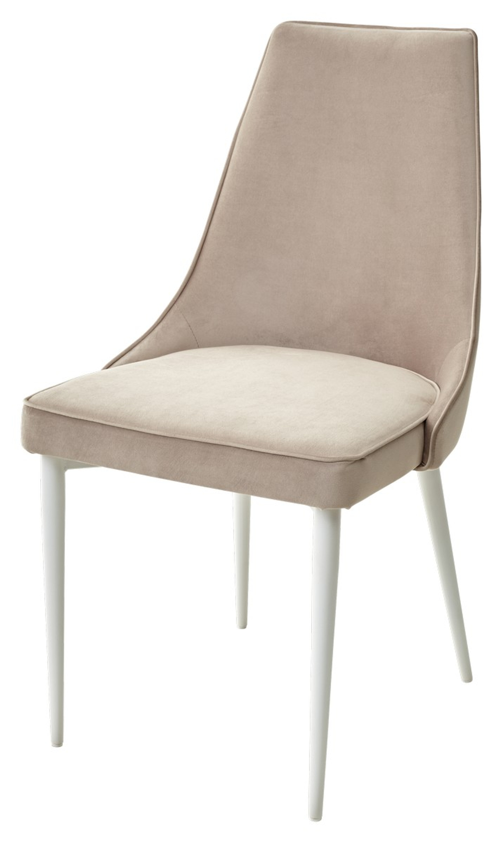 Стул М-City DISAUR Непал (Nepal-P) Латте 25, Велюр, Белый каркас