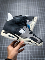 AIR JORDAN 6 RETRO TECH CHROME BLACK/LIGHT SMOKE GREY/SAIL/CHROME