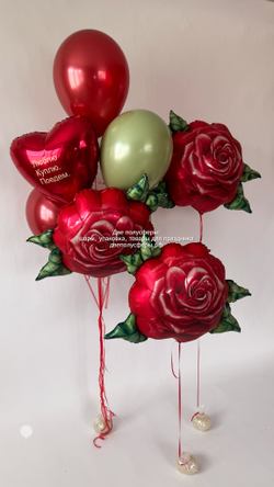 Набор с красными розами