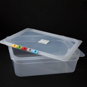 Гастроемкость 1/2 h=10см с крышкой (полипропилен)