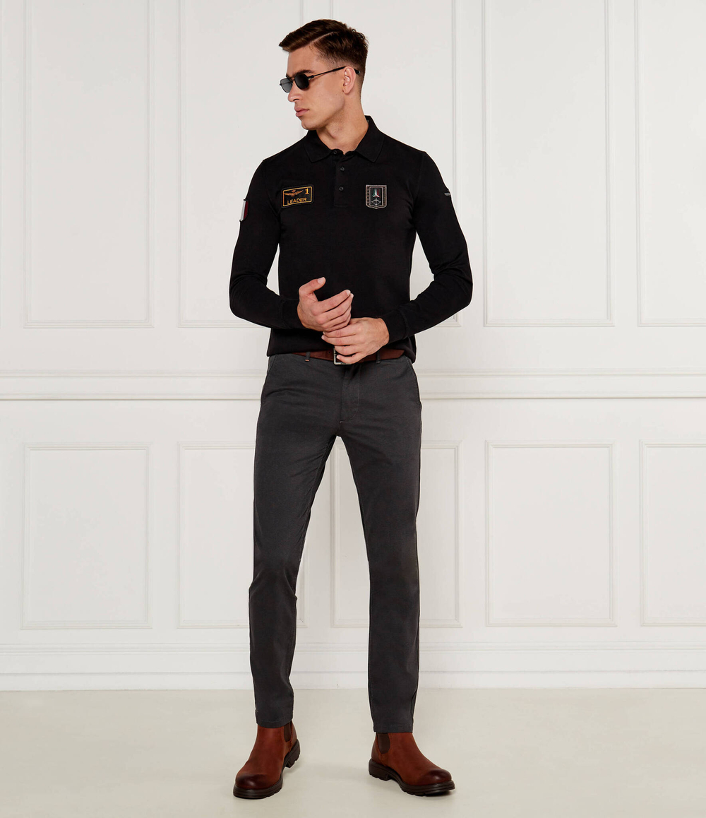 Поло Aeronautica Militare - черный(PO1835P192)