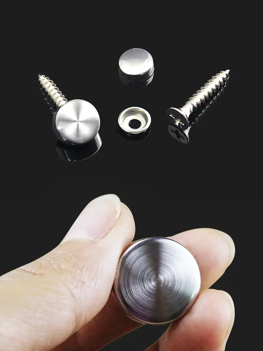 Декоративные заглушки для зеркал табличек серебро мат