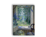 "Открытое окно в сад", художник Богданов-Бельский, картина