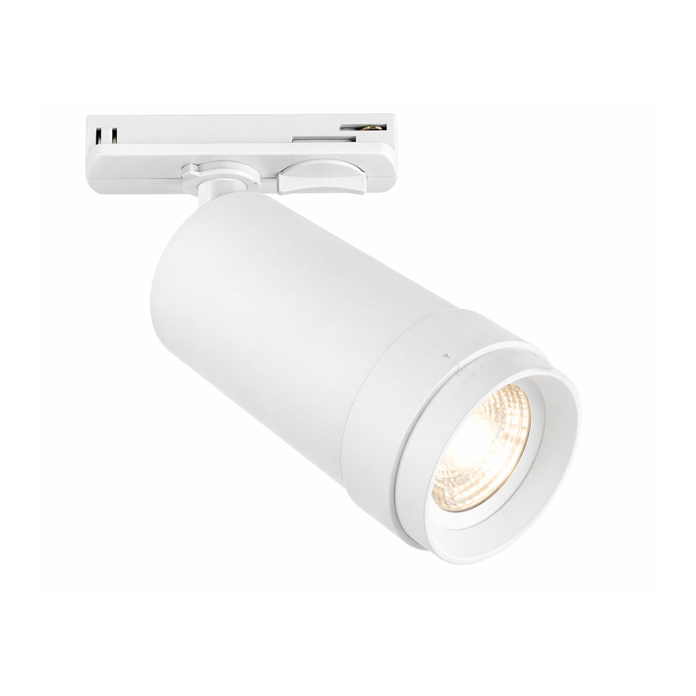 ST385.546.10 Св-к трек. Zoom Белый LED 1*10W 4000K 900Lm Ra 10-55° IP20 D55xH125 220V