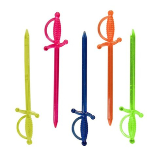 Пика пласт."Меч" цветной 1/250шт