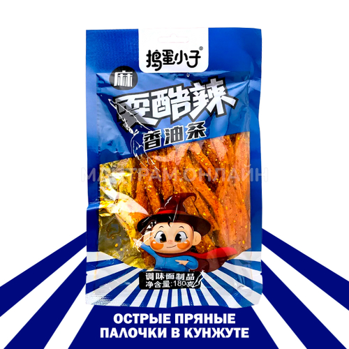 Снеки острые пряные палочки в кунжуте (синие) 180 г