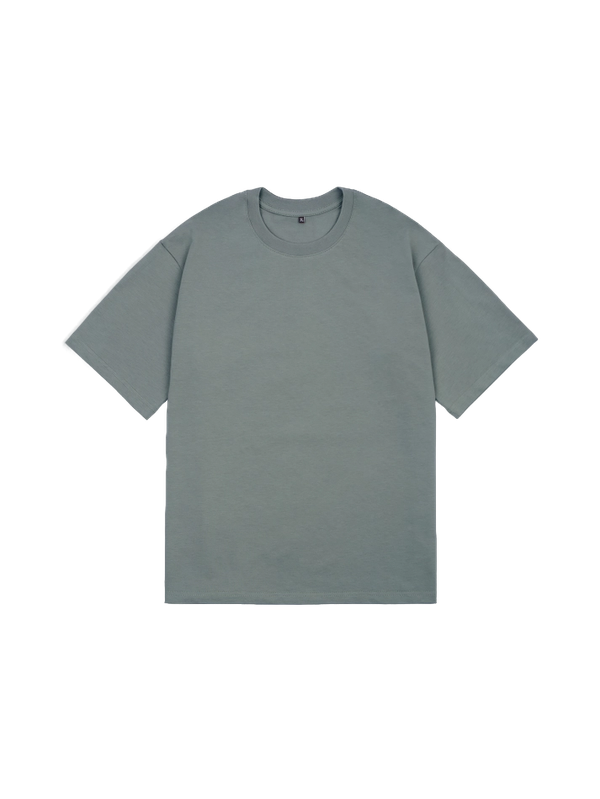 Футболка оверсайз (серо-зеленый) 230 г