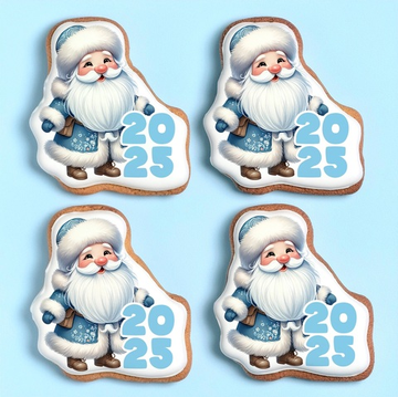 Пряники с дедом морозом 2025