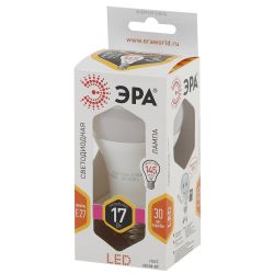 Лампа светодиодная ЭРА STD LED A60-17W-827-E27 17Вт груша теплый белый свет Е27