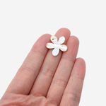 Цветок из перламутра морских ракушек, 20мм, карамельный