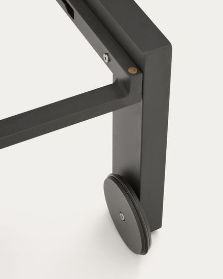 Canutells Алюминиевый шезлонг с черной отделкой Испания La Forma