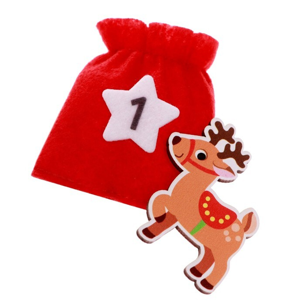 7351439 Дидактический коврик «Адвент-календарь. Наша ёлочка»