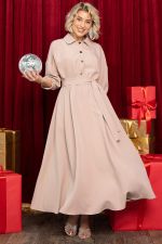 Платье Вечерняя симфония (бежевое) П14597-30М LT Collection