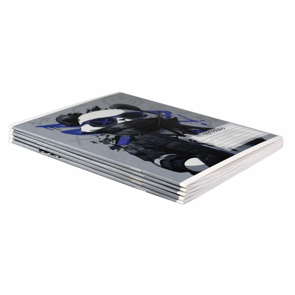 Тетрадь школьная ученическая, 12 л, линия, КРУТЫЕ ЗВЕРЯТА