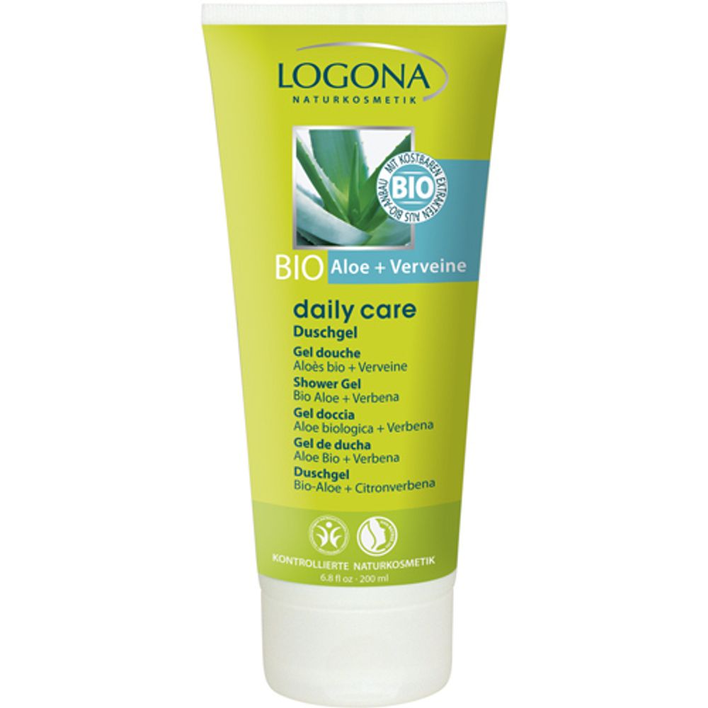 Daily Care Гель для душа с Био-Алоэ и Вербеной 200мл (LOGONA)