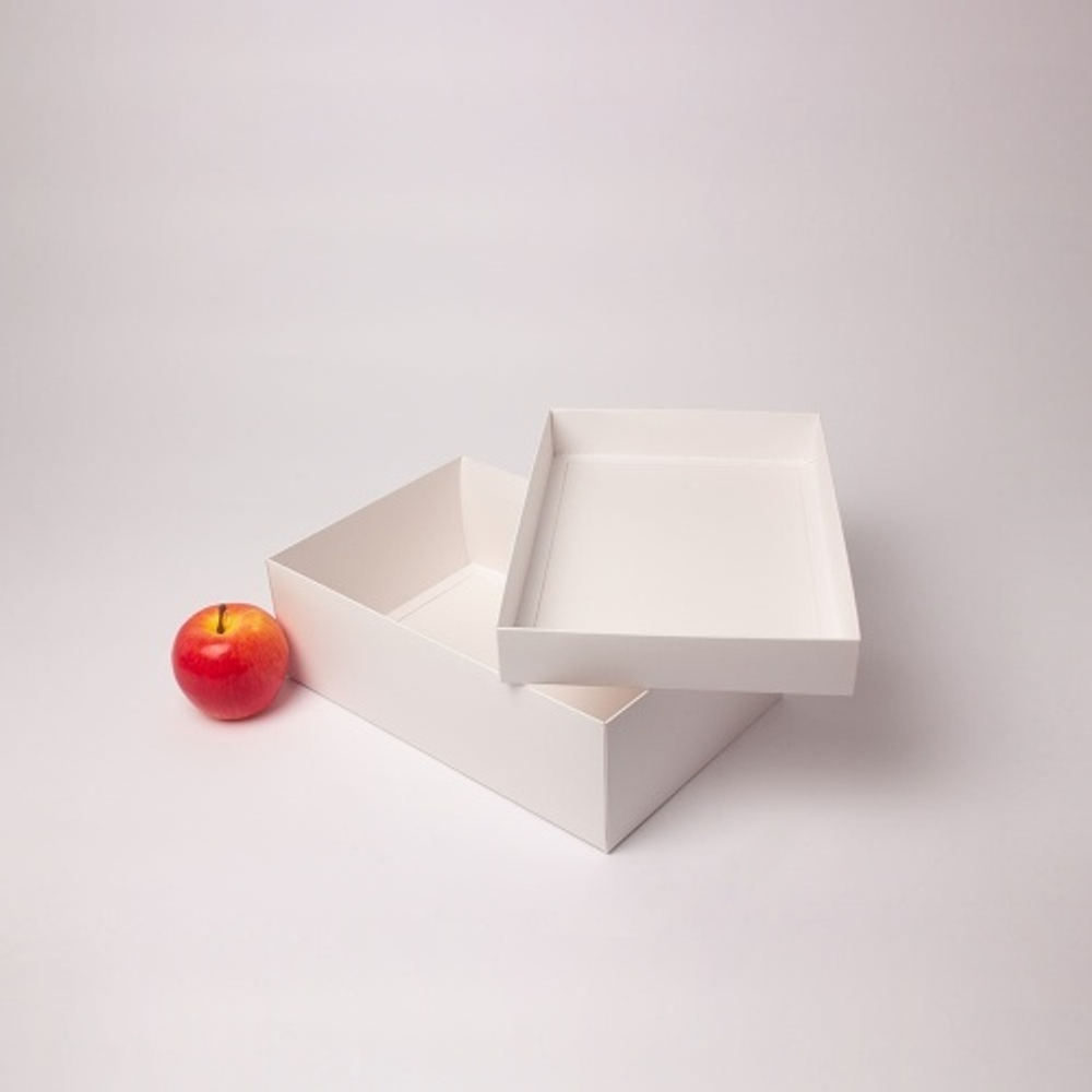 Коробка крышка-дно 30x10x20, белый, картон