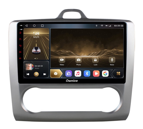 Штатная магнитола OWNICE OL-9201-M-P для Ford Focus II 2004-2011 с кондиционером на Android 10.0