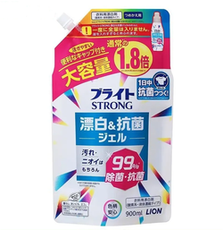 Lion Bright Strong Гель отбеливатель кислородный для стойких загрязнений