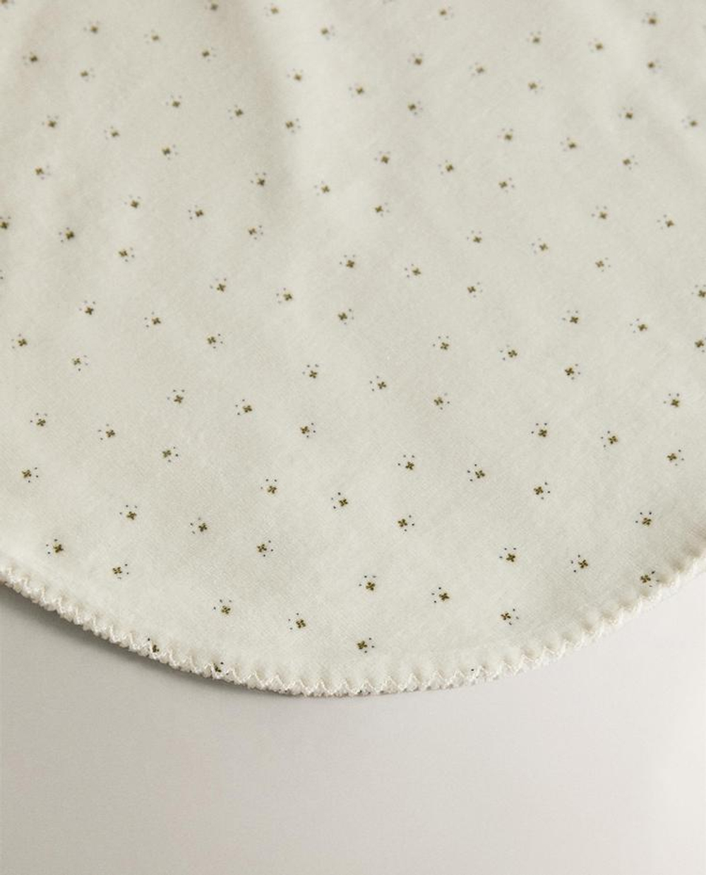 ZARA HOME ДЕТСКИЙ ПЛЕД С ПРИНТОМ, ЭКРЮ