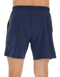 Теннисные шорты Lotto Superrapida V Short - dark denim/acid yellow