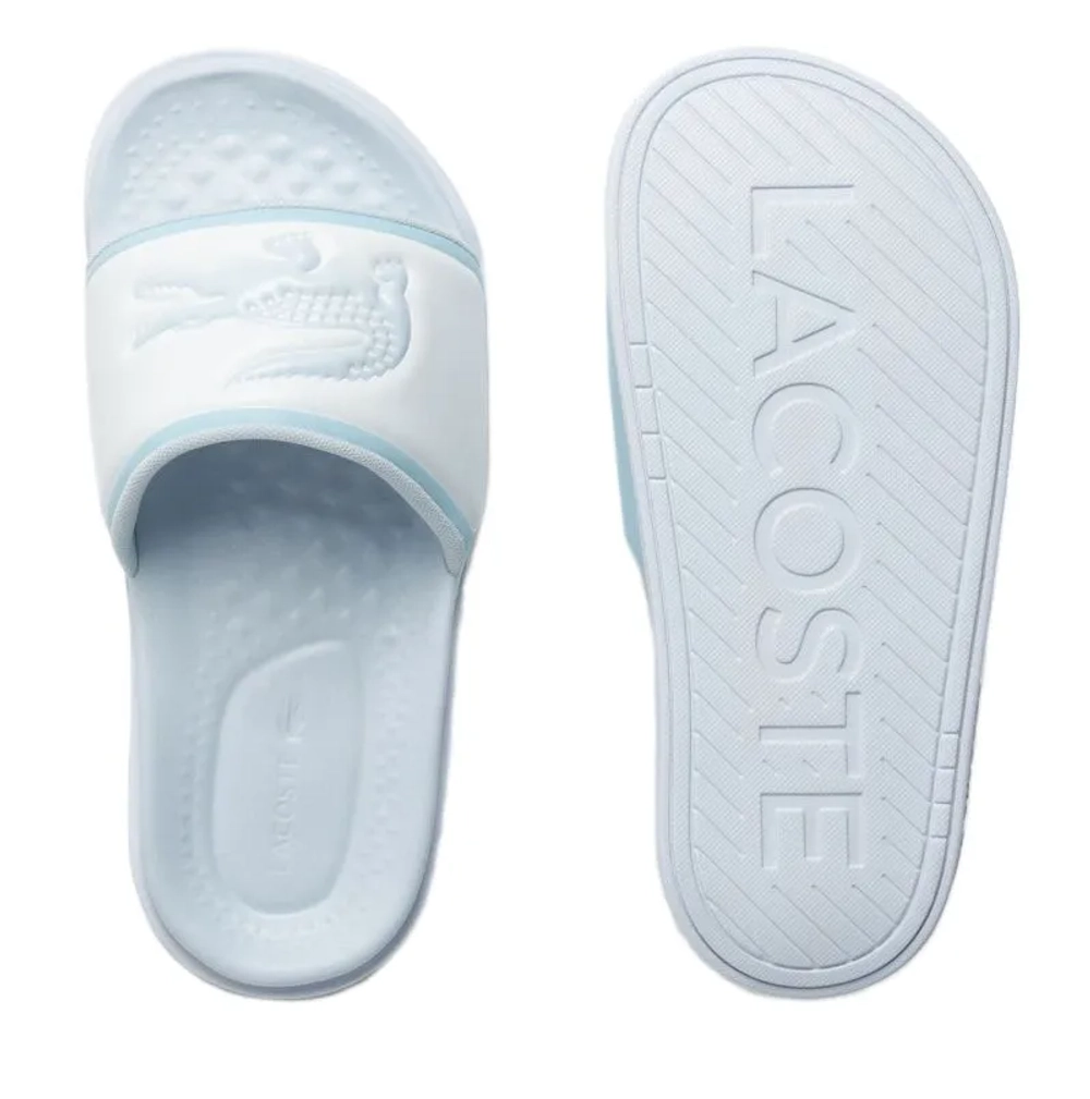 Сланцы Lacoste Serve Slide Dual - white/light blue