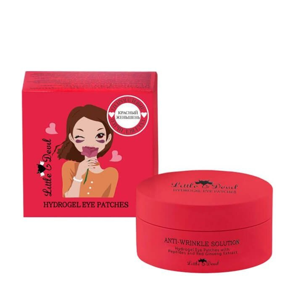 Гидрогелевые патчи с пептидами и экстрактом красного женьшеня LITTLE DEVIL Peptides & Red Ginseng Hy