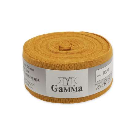 Бейка трикотажная "Gamma", 35мм, цв.005, 95% хлопок, 5% эластан