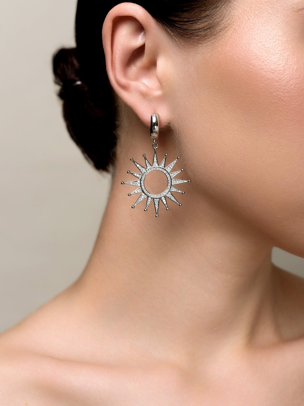 Серьги "Sun" Silver