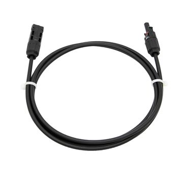 Удлинитель для солнечных электростанций 2,5 метра 4 кв.мм черный, фото №728974592