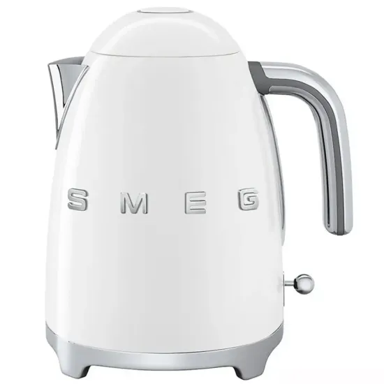 Электрический чайник Smeg KLF03WHEU, объем 1,7 л, белый глянцевый