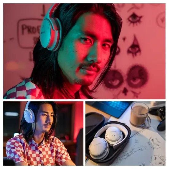 Беспроводные наушники Bose QuietComfort 45 White Smoke