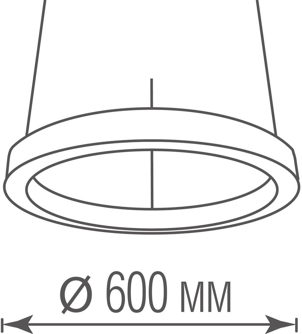 Подвесной светодиодный светильник 54Вт 3000К