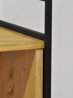 Стеллаж, 90х35х195, Бьерн, напольный, для книг, деревянный, в ванную и прихожую, для кухни, бейц, La Redoute