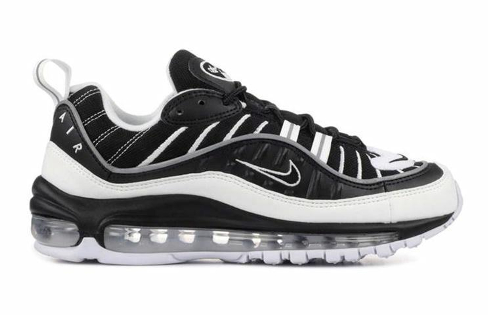 Кроссовки Nike Air Max 98 Black Silver (Женская размерная сетка)