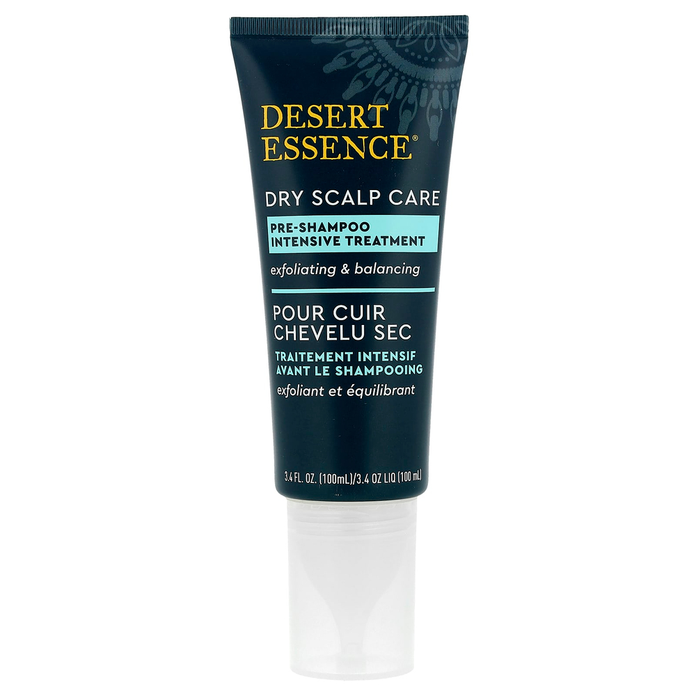 Desert Essence, средство для ухода за сухой кожей головы, перед использованием шампуня, 100 мл (3,4 жидк. унции)