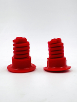 Отбойник капота силиконовый красный ВАЗ 2110-12, Приора, Гранта комплект 2 шт