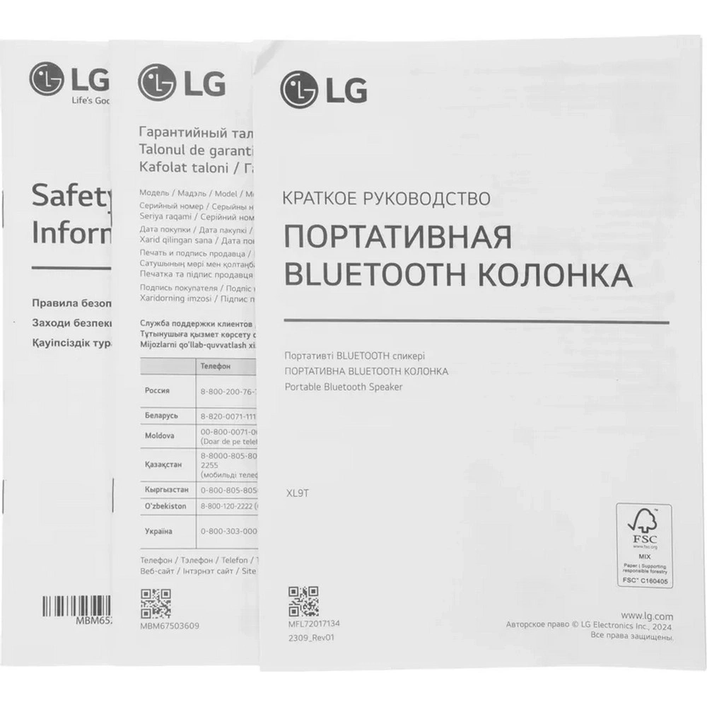 Минисистема LG XBOOM XL9T черный/красный 1000Вт USB BT