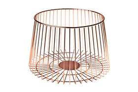 Корзина для фруктов D24XH14,5CM, металл с медным покр.