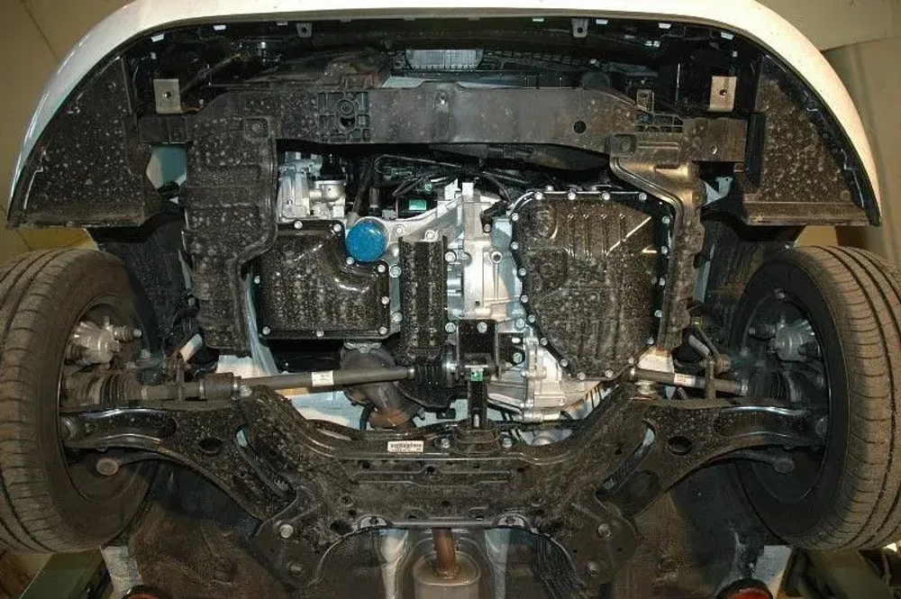 Защита картера и КПП Sheriff для Kia Picanto I (SA) Рестайлинг 2007-2011 арт.11.1781
