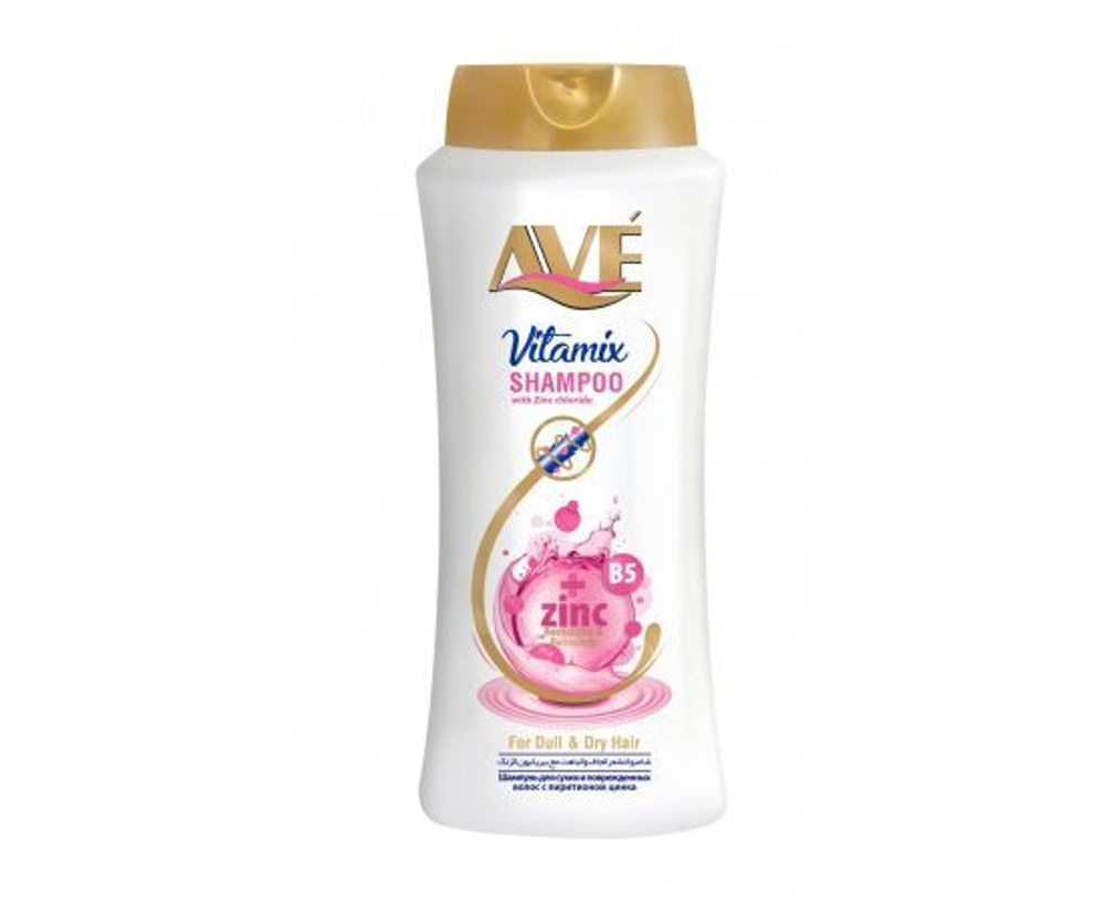 AVE Шампунь для сухих и поврежденных волос, 400 мл