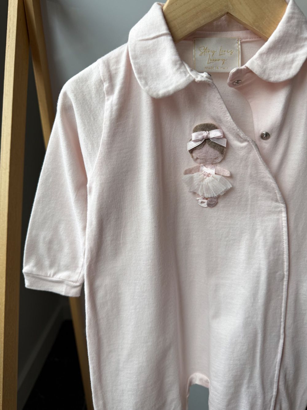 Хлопковое комбинезон слип Story Loris Luxury, 68